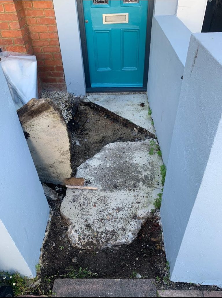 Front Path 3 Before